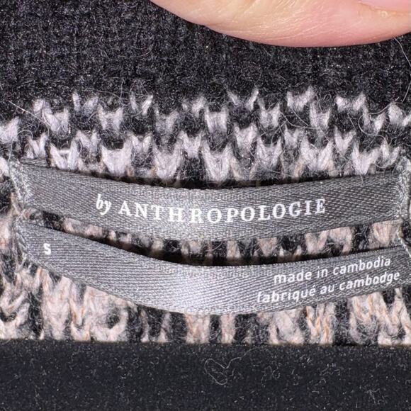 Anthropologie Slouchy V-Neck Distressed Sweater Oversized Soft Cozy SMALL - Picture 6 of 10